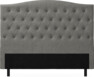 Delux Välvd - Sänggavel, 90-210 cm - Grå