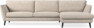 Madison Lux - 3-sits soffa med schäslong höger - Vit