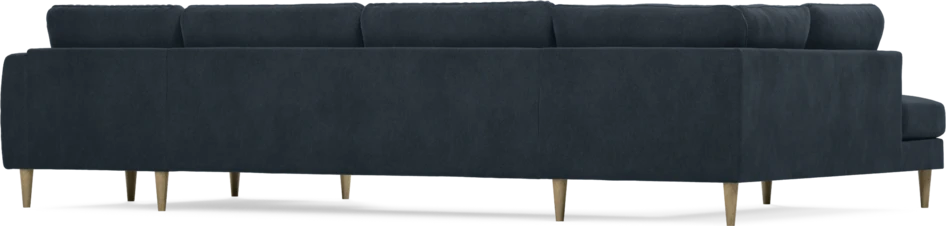 Bridge - 3-sits soffa med divan vänster och schäslong höger - Blå