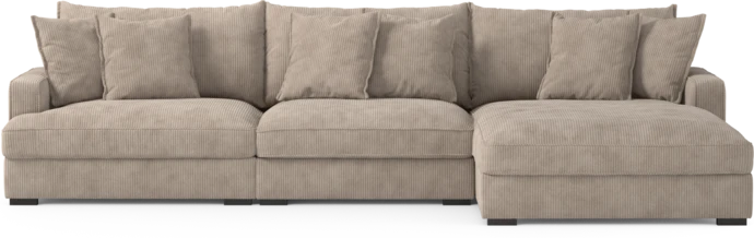 Rossi, 3-sits soffa med schäslong höger