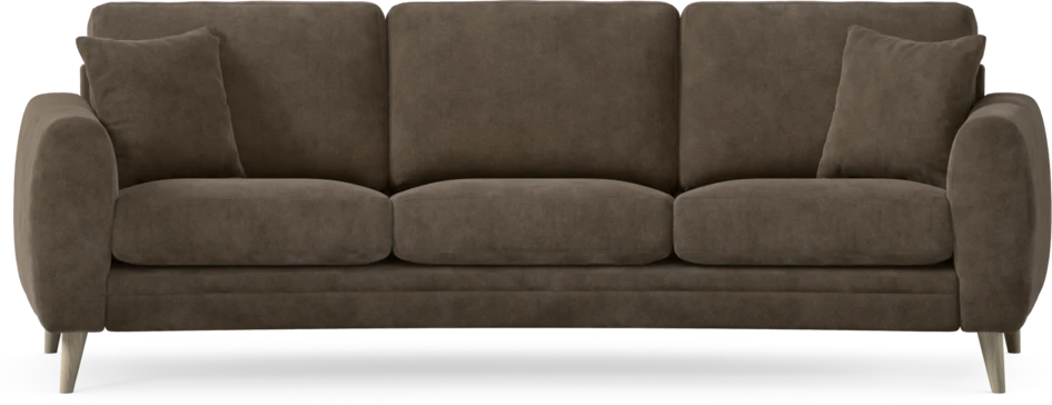 Eden - 3-sits soffa svängd - Brun