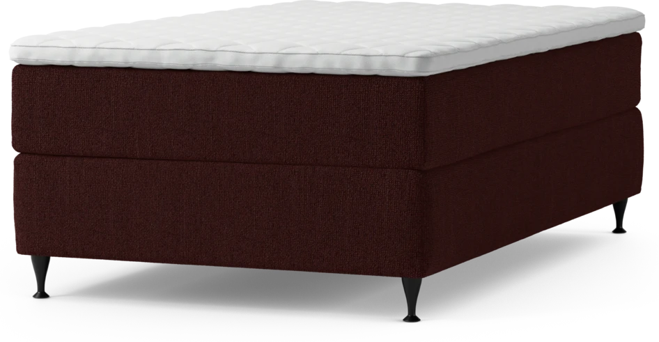 Delux Exclusive - Kontinentalsäng, enkelsäng 120 cm med bäddmadrass och sängben