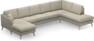 Eden - 3-sits soffa med schäslong vänster och divan höger - Grå