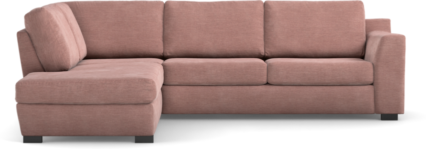 Friday - 2,5-sits soffa med divan vänster - Rosa