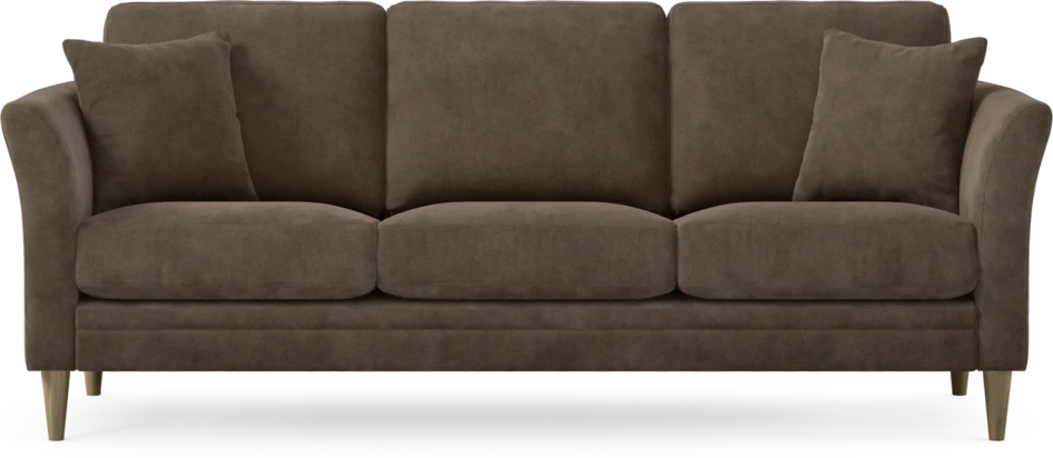 Eden - 3-sits soffa - Brun