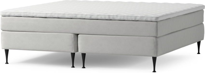 Delux Sense - Kontinentalsäng, dubbelsäng med bäddmadrass och sängben