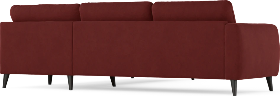 Bridge - Hörnsoffa, 2+2-sits - Röd