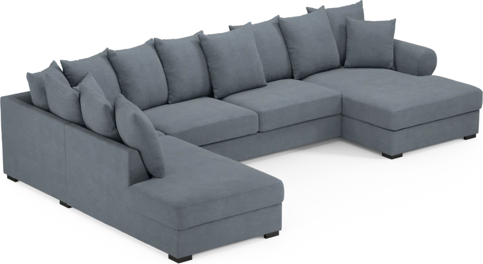 Town - 3-sits soffa med divan vänster och schäslong höger - Blå