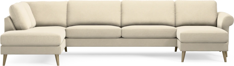 Bridge - 3-sits soffa med divan vänster och schäslong höger - Beige