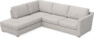 Friday - 2,5-sits soffa med divan vänster - Grå