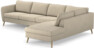 County - 3-sits soffa med divan höger - Beige