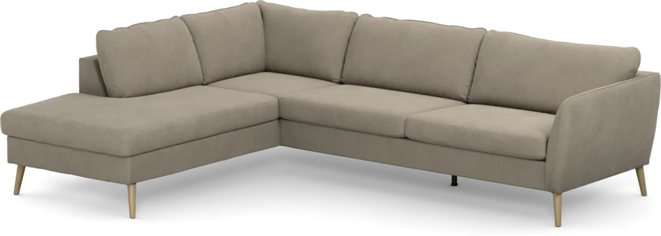 County - 2,5-sits soffa med divan vänster - Beige