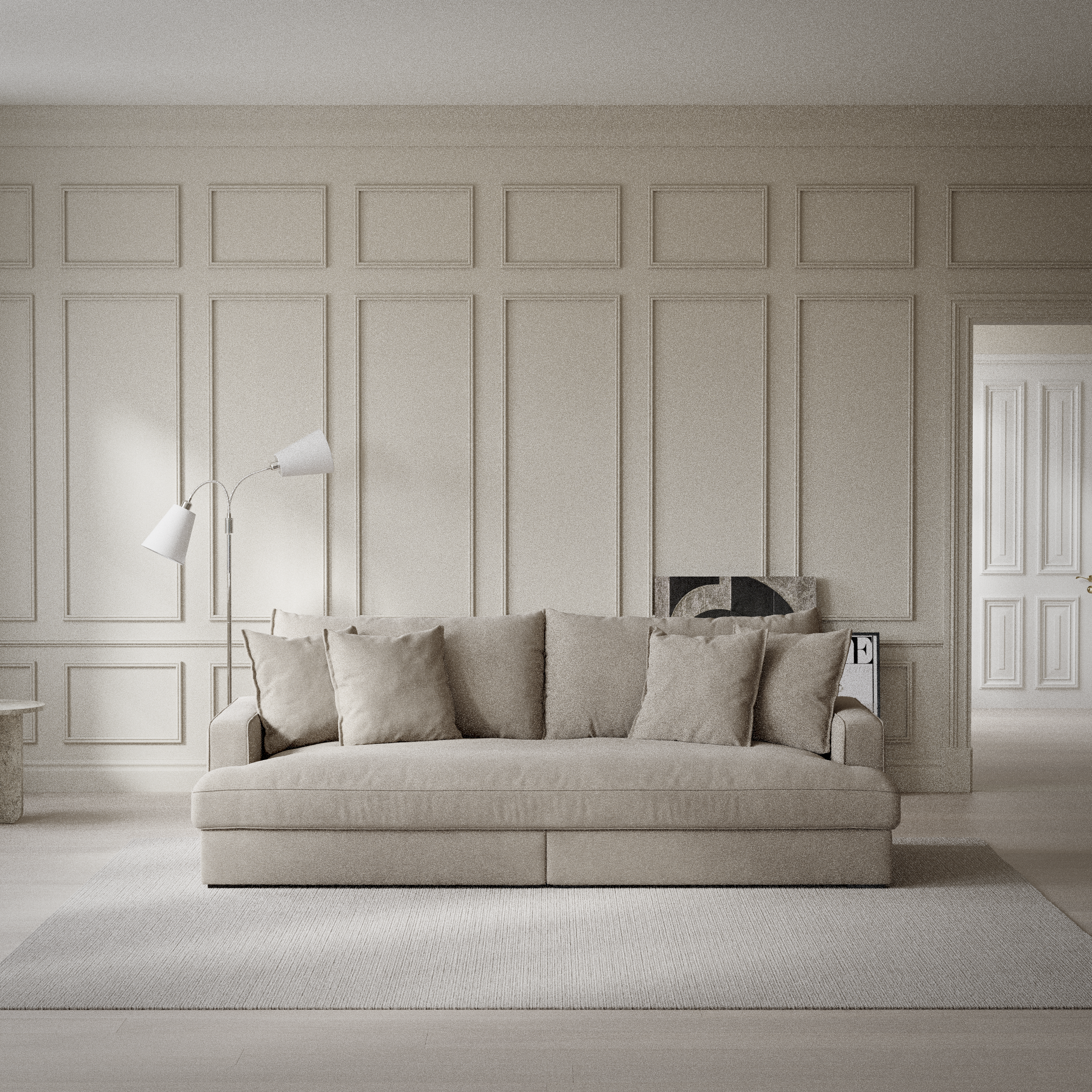 Rossi - 3-sits soffa, hel dyna - inspiration