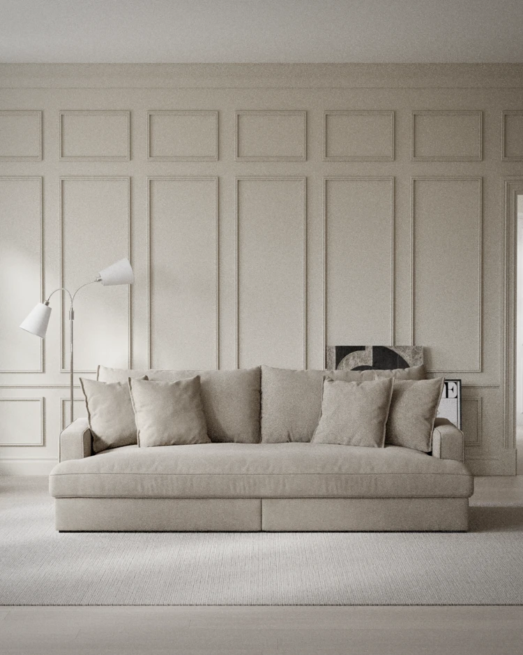 Rossi - 3-sits soffa, hel dyna - inspiration