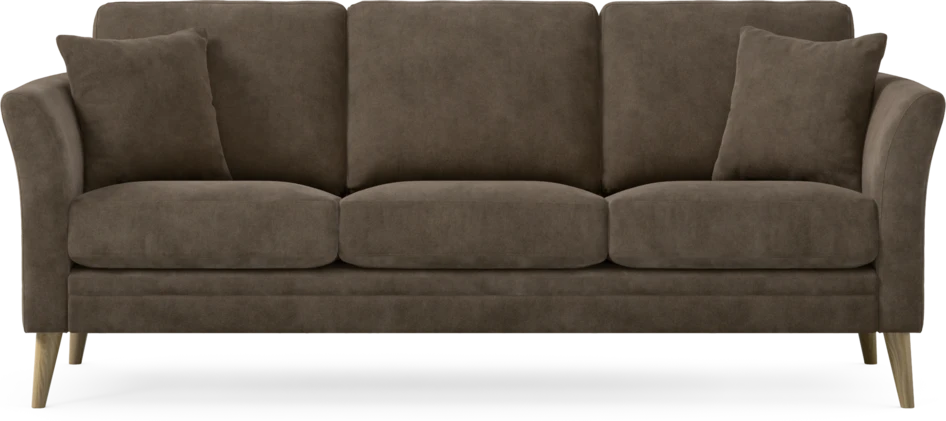 Eden - 3-sits soffa - Brun