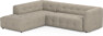 Bella - 3-sits soffa med divan vänster - Beige