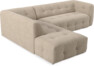 Bella - 3-sits soffa med divan vänster - Beige