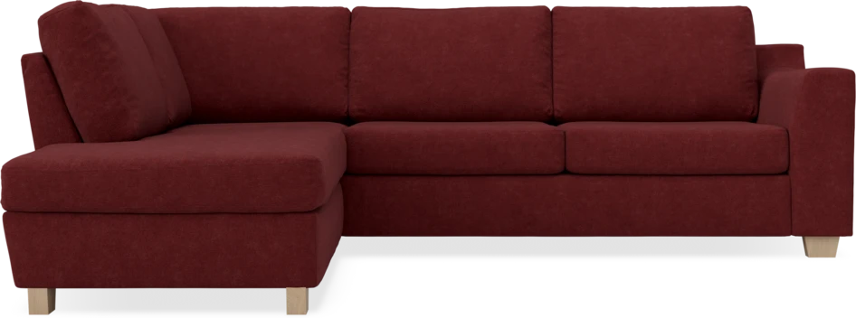 Friday - 2,5-sits soffa med divan vänster - Rosa