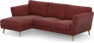 Madison Lux - 2-sits soffa med schäslong vänster - Rosa