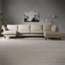 Bridge - 3-sits soffa med schäslong vänster och divan höger - Beige