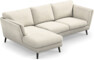 Madison Lux - 2-sits soffa med schäslong vänster - Vit