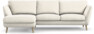 Madison Lux - 2-sits soffa med schäslong vänster - Vit