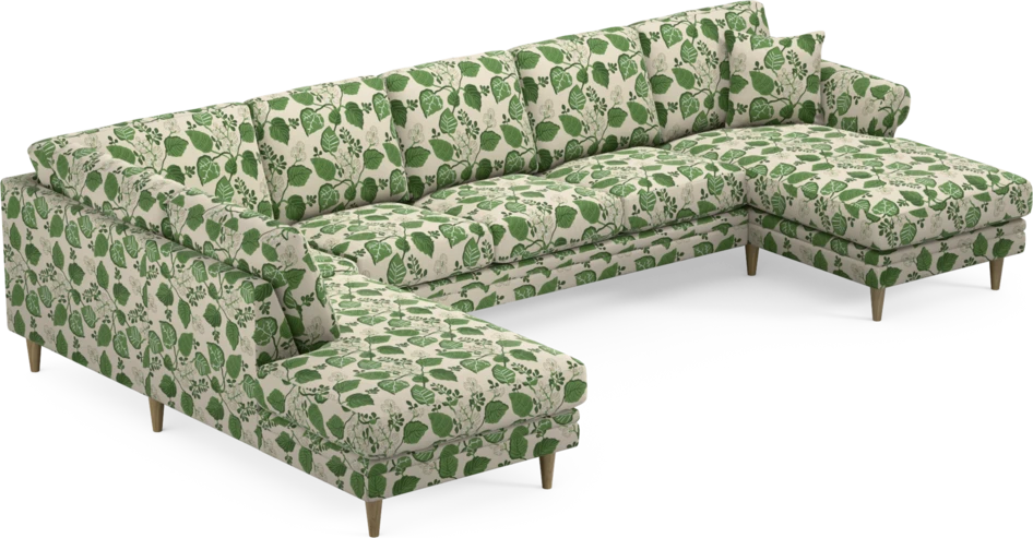 Eden - 3-sits soffa med divan vänster och schäslong höger - Flerfärgad