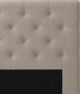 Delux Pikerad Låg - Sänggavel, 90-210 cm - Beige