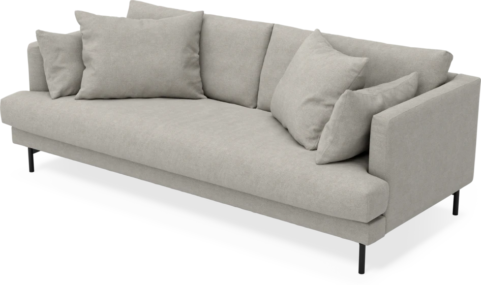 Harper - 3-sits soffa, hel dyna - Beige