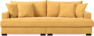Rossi - 3-sits soffa, hel dyna - Gul