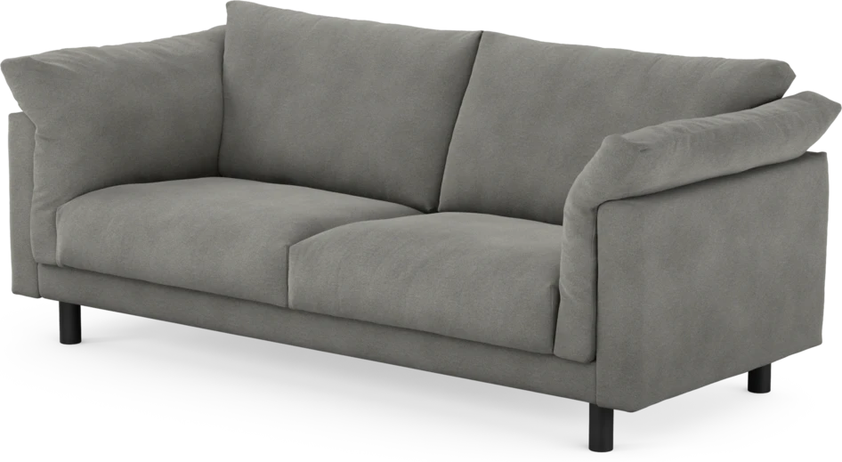 Cherrie - 2,5-sits soffa, fast klädsel - Grå