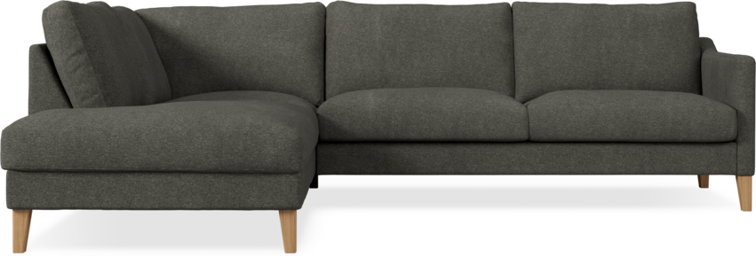Winston - 3-sits soffa med divan vänster - Grå