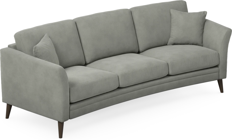 Eden - 3-sits soffa svängd - Grå