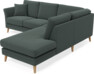 Eden - 2-sits soffa med divan - Grå