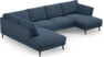 Madison Lux - 2-sits soffa med divan vänster och schäslong höger - Blå
