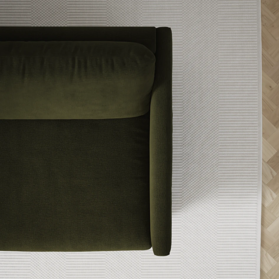 Madison - 2-sits soffa med divan vänster och schäslong höger - Grön