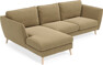 Madison Lux - 2-sits soffa med schäslong vänster - Brun