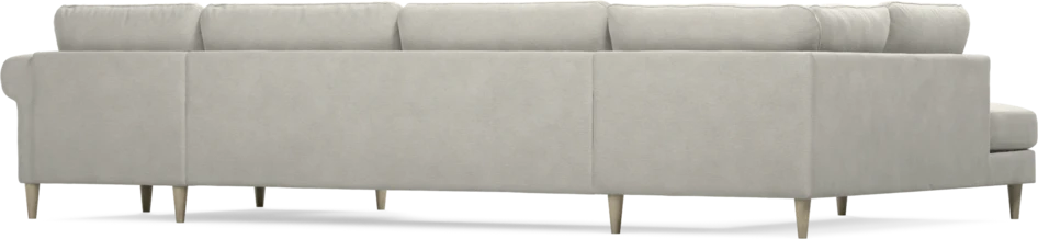 Bridge - 3-sits soffa med divan vänster och schäslong höger - Grå