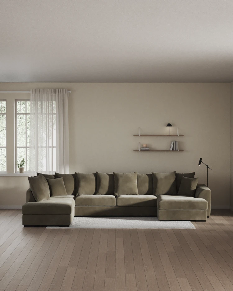 Town - 3-sits soffa med divan vänster och schäslong höger - inspiration