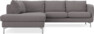 Madison - 2-sits soffa med divan vänster - Grå