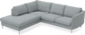 Madison - 2-sits soffa med divan vänster - Turkos