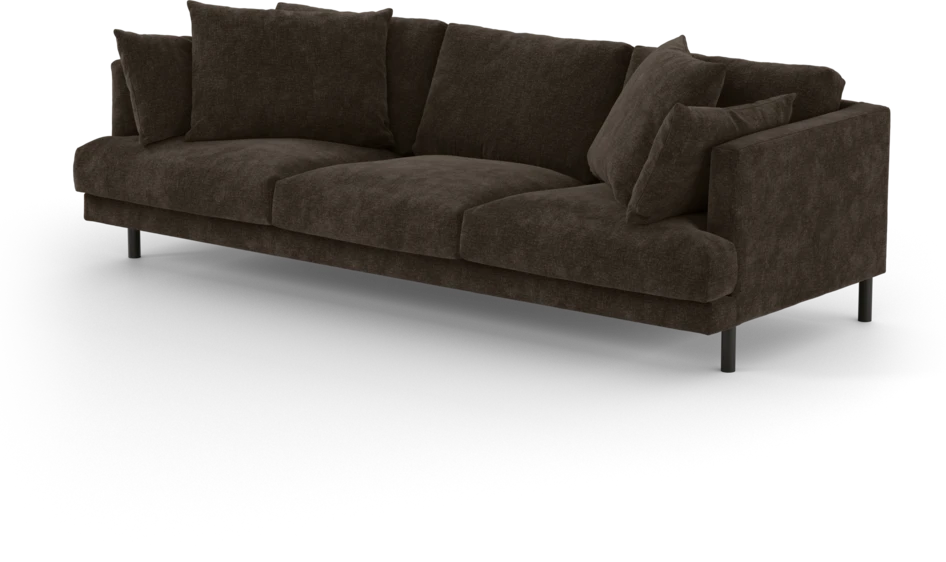 Harper - 4-sits soffa - Brun