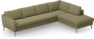 County - 3-sits soffa med divan höger - Grön