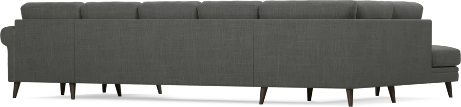 Eden - 3-sits soffa med divan vänster och schäslong höger - Grå
