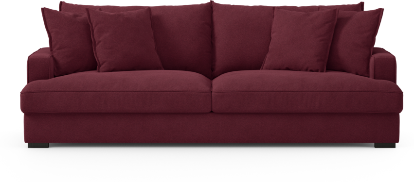 Mila - 4-sits soffa - Röd
