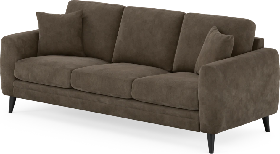 Eden - 3-sits soffa - Brun