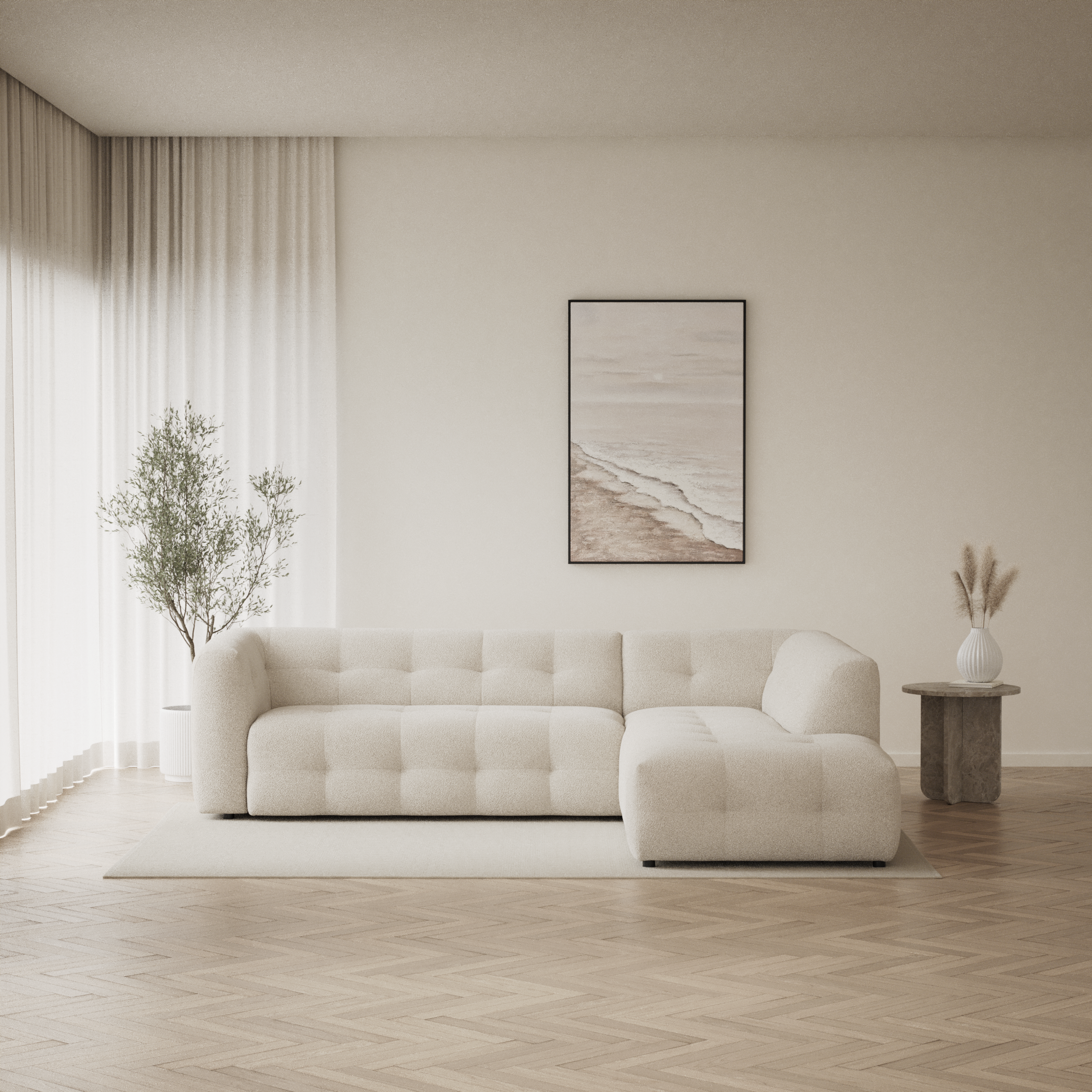 Bella - 3-sits soffa med divan höger - inspiration