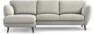 Madison Lux - 2-sits soffa med schäslong vänster - Grå