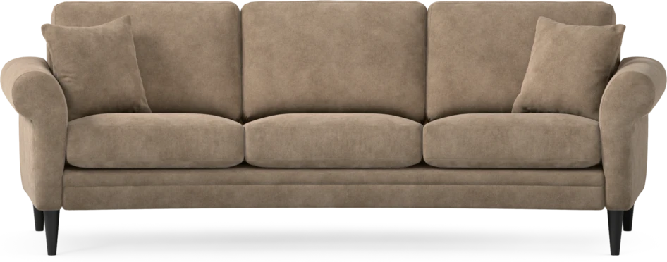 Eden - 3-sits soffa svängd - Beige