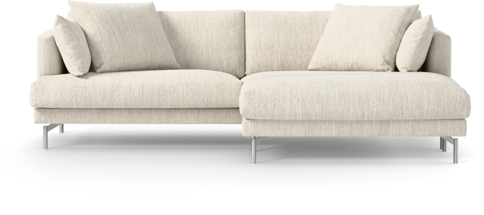 Harper - 4-sits med schäslong XL höger - Vit
